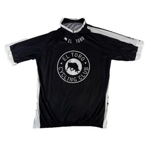 Sugoi Cycling Jersey Women's 2XL Black El Toto Cycling Club Half Zip‎ Pockets